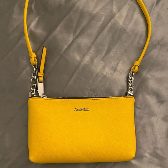 Calvin Klein Handbag - Small Bright Yellow Bag - Picture 3 of 12